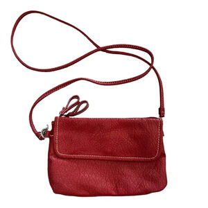 Kelly & Katie Red Leather Crossbody Bag